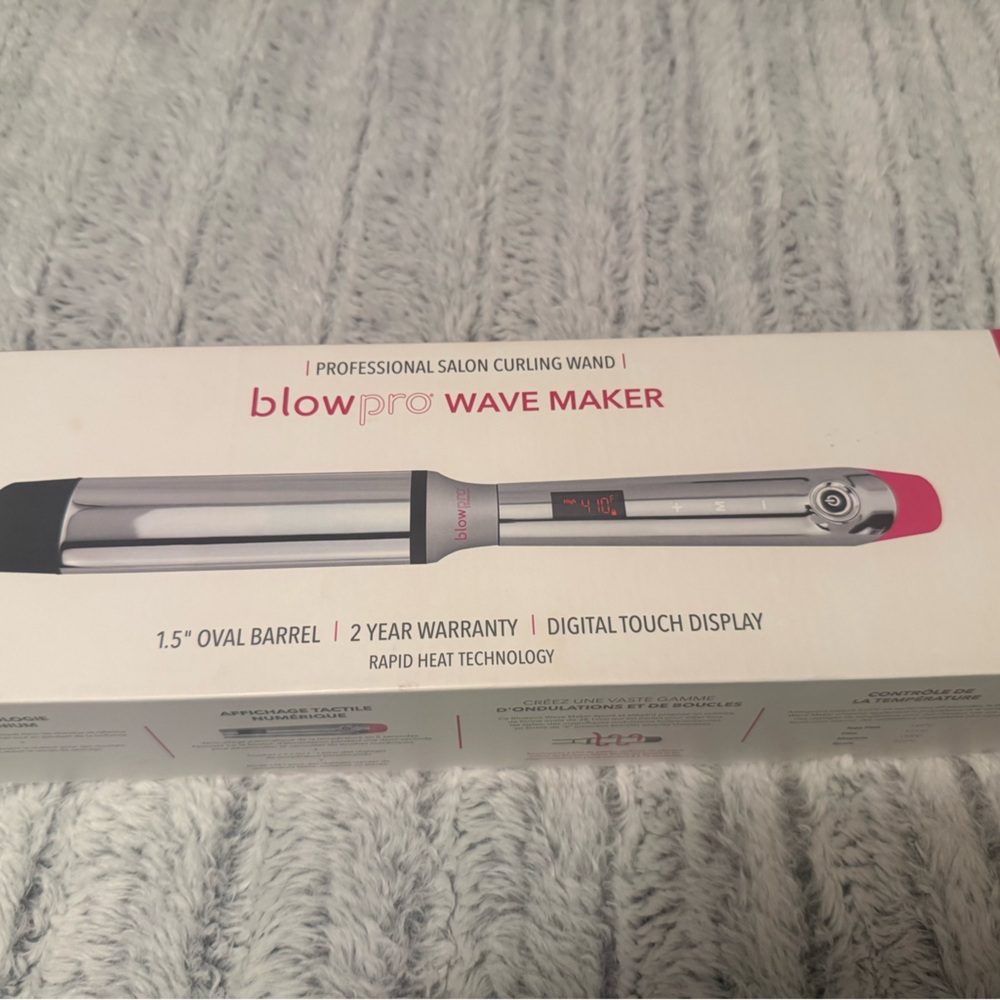 Wave Maker Professional Salon Curling Wand - Pink